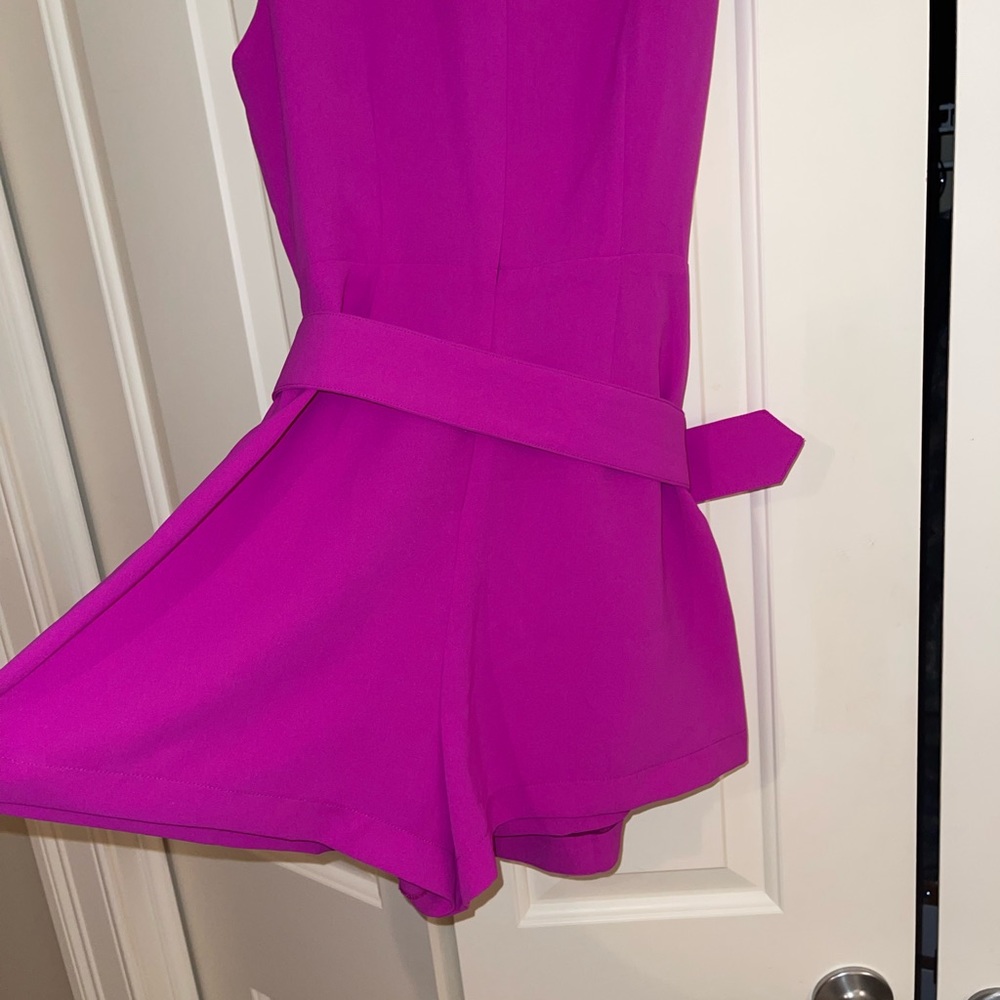 Fuchsia Skort Romper - image 4
